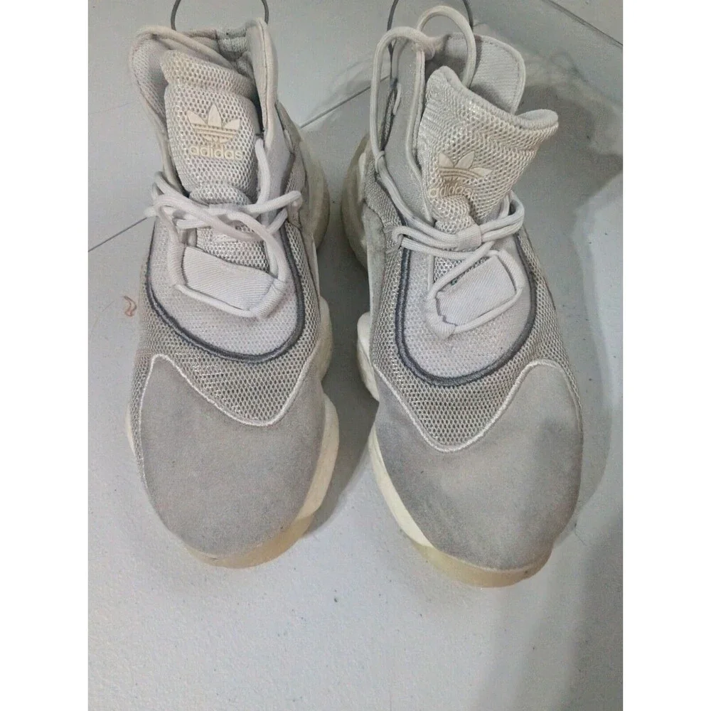 Adidas Crazy Athletic Shoes Mens 5.5 White Gray